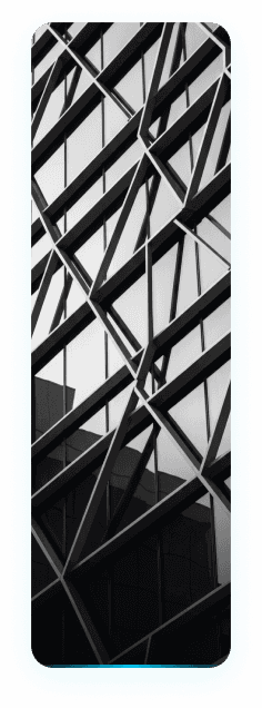 Architectural glass façade detail